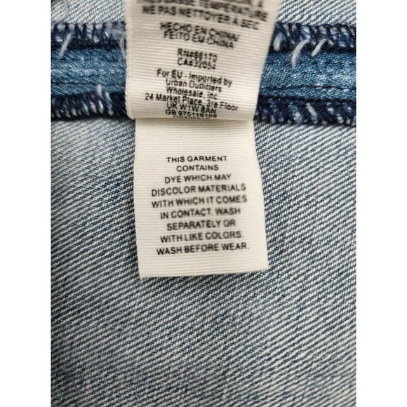 NWT Free People Zip to It Denim Mini Jean Skirt Chloe Wash Women's Sz 8 - Picture 12 of 12